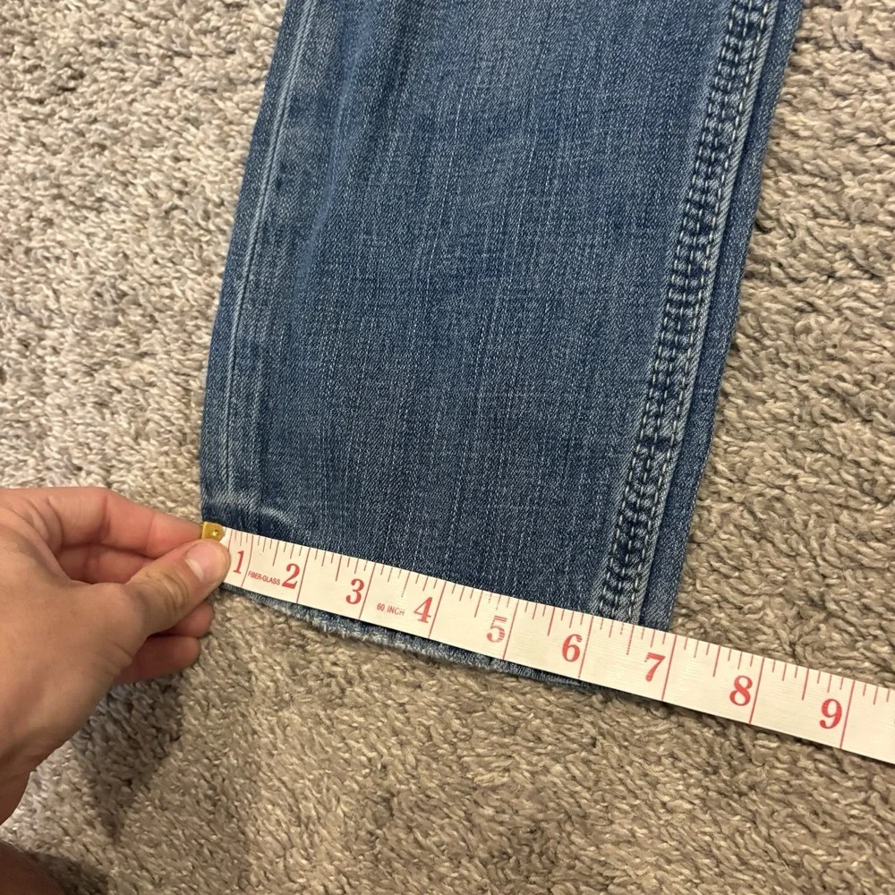BKE Buckle Alec Men's Straight Flex Fit Blue Jeans Size 30s ( 30x30 ) Whiskered